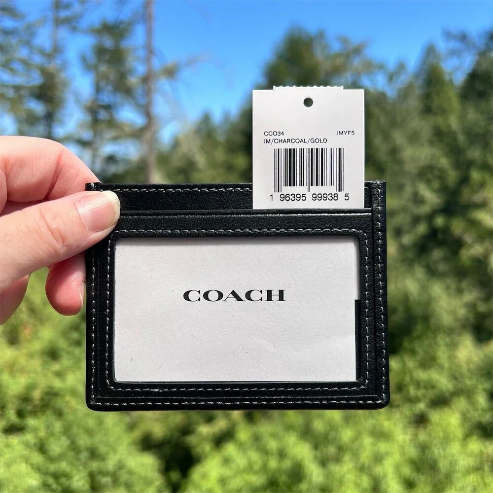 Coach charcoal gold